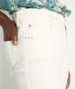 Picture of CARLA OFF-WHITE COTTON BERMUDA SHORTS